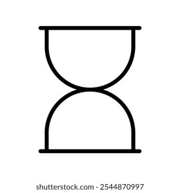 Sanduhrsymbol Konturenvektor für Web ui