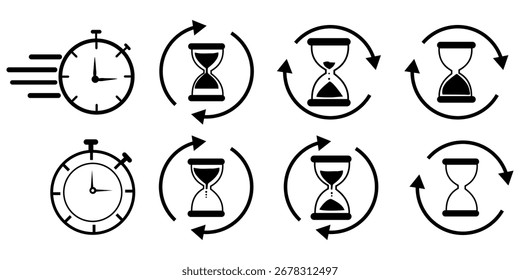 Icono de reloj de arena. píxel de icono de reloj de arena