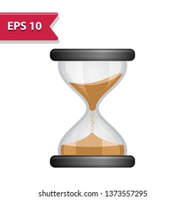 Hourglass Icon. Professional, pixel-aligned icon in realistic colors.
