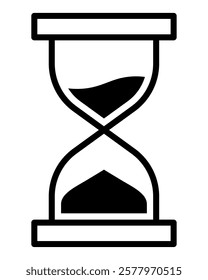 Hourglass icon representing the passage of time