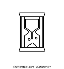 hourglass icon sand clock vector illustration