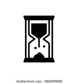 hourglass icon sand clock vector illustration