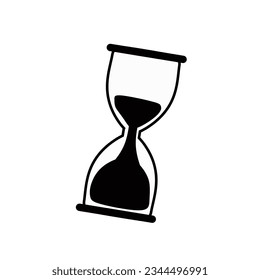 Hourglass icon. Sand clock, vector illustration.