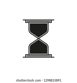 Hourglass icon, sand time clock