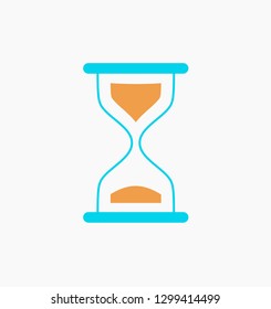 Hourglass icon. Sand timer icon