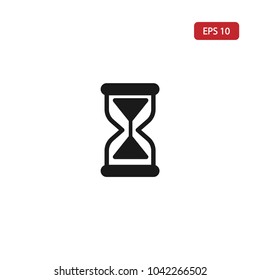 hourglass icon. sand watch sign