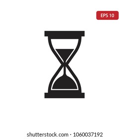 Hourglass icon. Sand watch vector.Time sign  isolated on white background. Simple illustration for web and mobile platforms.