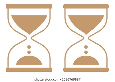 Hourglass icon set bundle vector illustrator