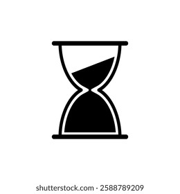 Hourglass Icon Set, hourglass timer, hourglass, sand glyph sign, set of different style icons on white background, Vector Illustration