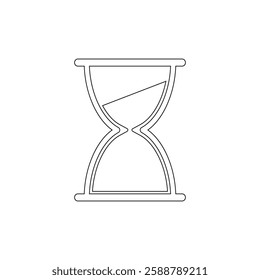 Hourglass Icon Set, hourglass timer, hourglass, sand glyph sign, set of different style icons on white background, Vector Illustration