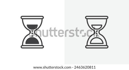 Hourglass Icon Set. Vector Icons for Timer and Countdown.