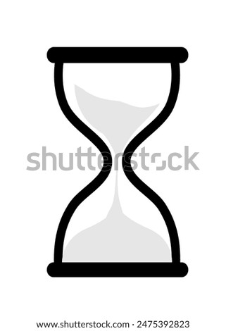 Hourglass icon set vector illustration. Sandglass icons on white background. Vector illustration. Hourglass timer icon in trendy flat design isolated. waiting symbol.