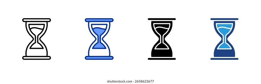 Hourglass icon sheet multiple style collection