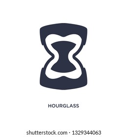 hourglass icon. Simple element illustration from customer service concept. hourglass editable symbol design on white background. Can be use for web and mobile.