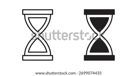 Hourglass icon simple flat trend modern graphic design abstract logotype