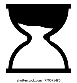 Hourglass icon. Simple illustration of hourglass vector icon for web