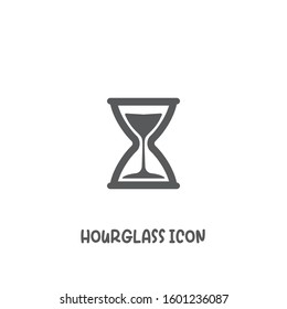 Hourglass Logo Line Art Vector Illustration Stock Vector (Royalty Free ...