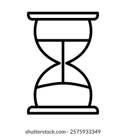 Hourglass icon simple vector symbol