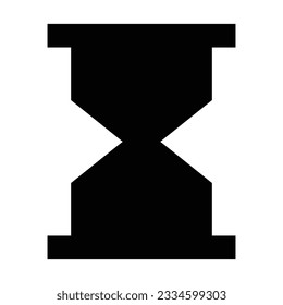 Hourglass icon. Suitable for website UI design