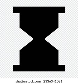 Hourglass icon. Suitable for website UI design