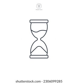 Hourglass icon symbol template for graphic and web design collection logo vector illustration