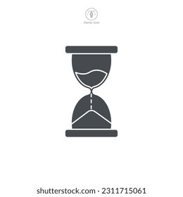 Hourglass Icon symbol template for graphic and web design collection logo vector illustration