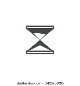Hourglass icon symbol of time history