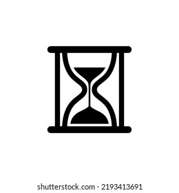 Hourglass icon. Symbol of time, waiting or loading. Isolated vector illustration on white background.
