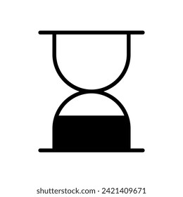hourglass icon symbol vector template
