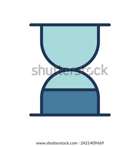 hourglass icon symbol vector template