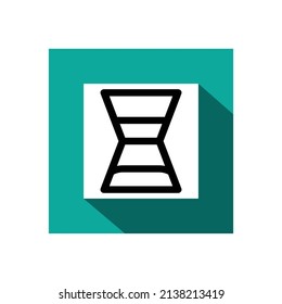 hourglass icon, technology icon, vector illustration