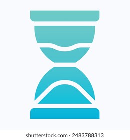 Hourglass Icon, Time, Deadline Vector Icon. Isolated Gradient Vector Icon.
