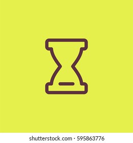 Hourglass icon. Time sign vector