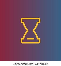 Hourglass icon. Time sign vector
