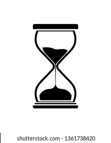 Hourglass icon. Hourglass Timer Sand as Countdown Illustration