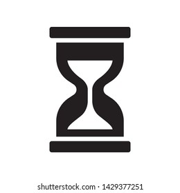 Hourglass icon in trendy glyph style design. Vector graphic illustration. Suitable for website design, logo, app, and ui. EPS 10.