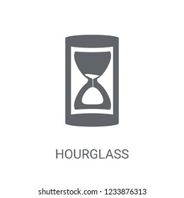 Hourglass icon. Trendy Hourglass logo concept on white background from Human Resources collection