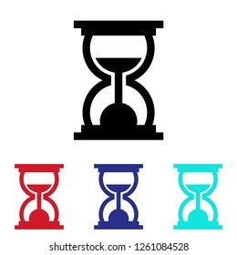 Hourglass icon vector