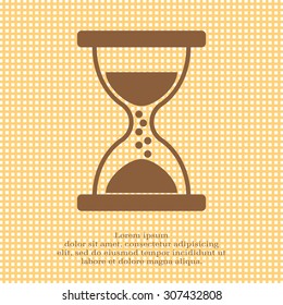 Hourglass icon vector