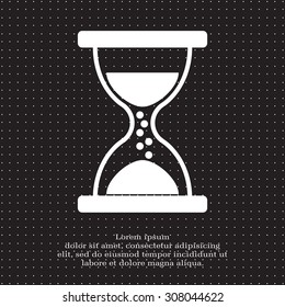 Hourglass icon vector