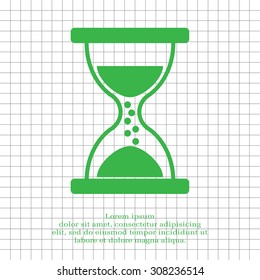 Hourglass icon vector