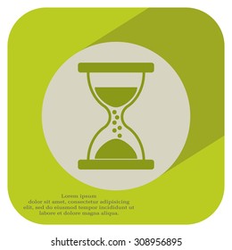 Hourglass icon vector