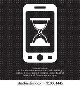 Hourglass icon vector
