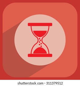 Hourglass icon vector