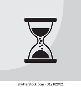 Hourglass icon vector