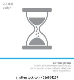 Hourglass icon vector