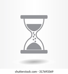 Hourglass icon vector