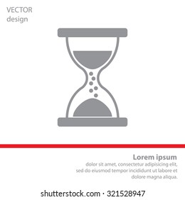 Hourglass icon vector