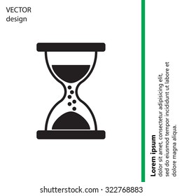 Hourglass icon vector