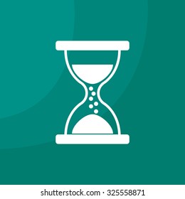 Hourglass icon vector